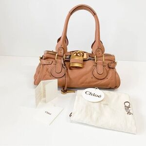 Chloe Paddington brown leather shoulder bag vintage